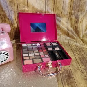 Pink Portable Makeup Palette Kit with Mirror